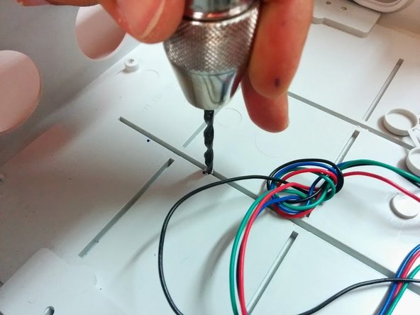 Start by marking the bottom 8 holes for the gear assemblies.