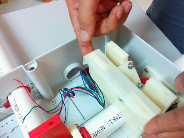 Apply masking tape on top of the gear assemblies reversely (sticking side up) notching the holes (4 for each gear assembly).