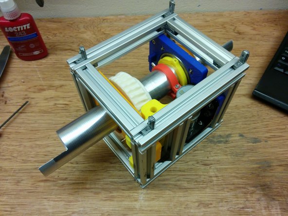 Assemble the elevation axis like the previous one.