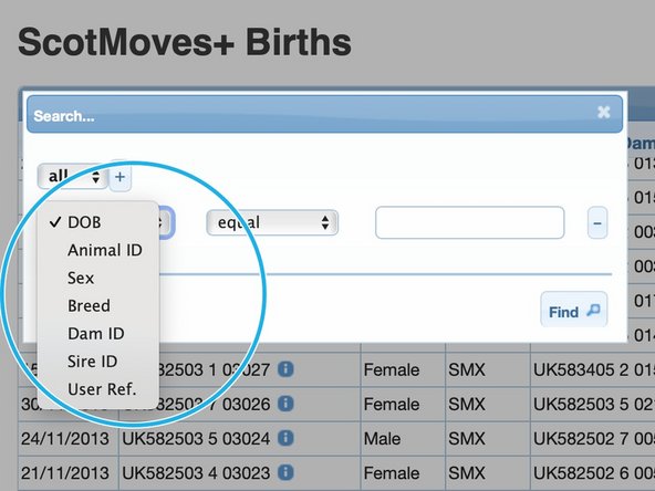 By clicking on the small spyglass icon in the bottom left of the table you get the search option box presented.