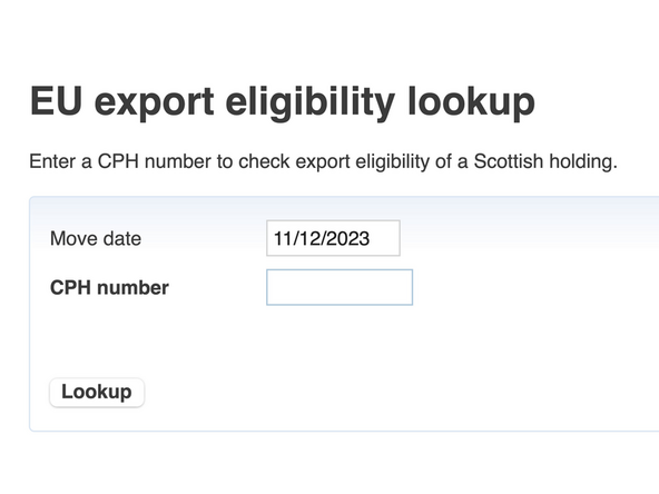 Use the drop down calendar to select the move date.