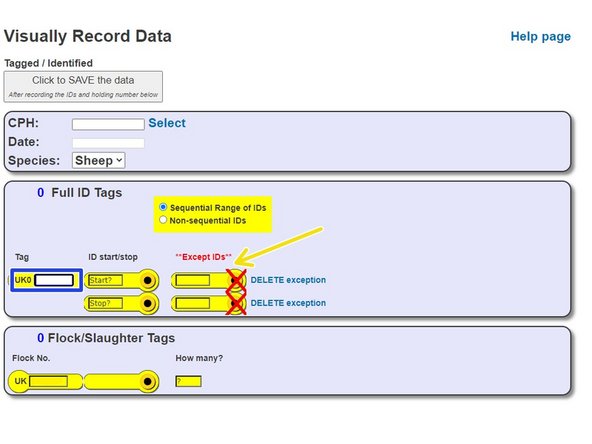 Your flockmark will have been automatically entered into the flockmark box.