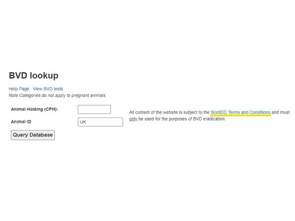 Please see the guide titled BVD tests for more information on this page.