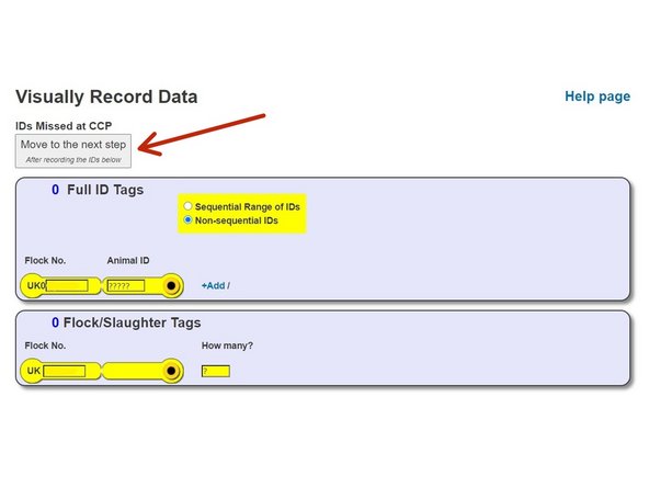 Click on 'Move to the next step'