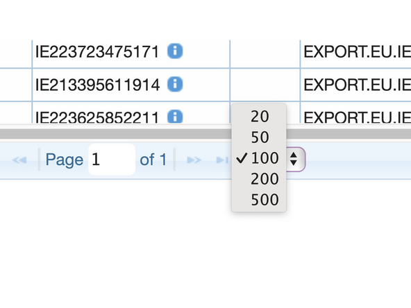 You can alter the data rows per page to include more in the download.  If you have filtered the data using the search box, it downloads what you can  see in the table page.