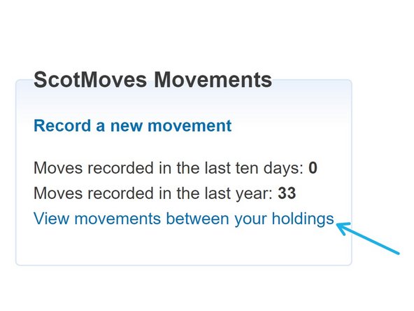 Click here to View movements between your holdings