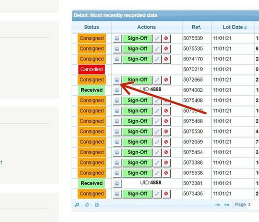 Your search result(s) will appear in the table. To download/print your chosen licence, click on the Printer icon. This will automatically download to your computer/laptop