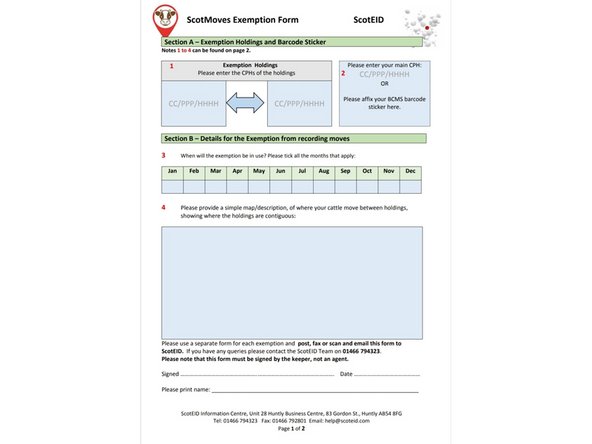 Print the application form