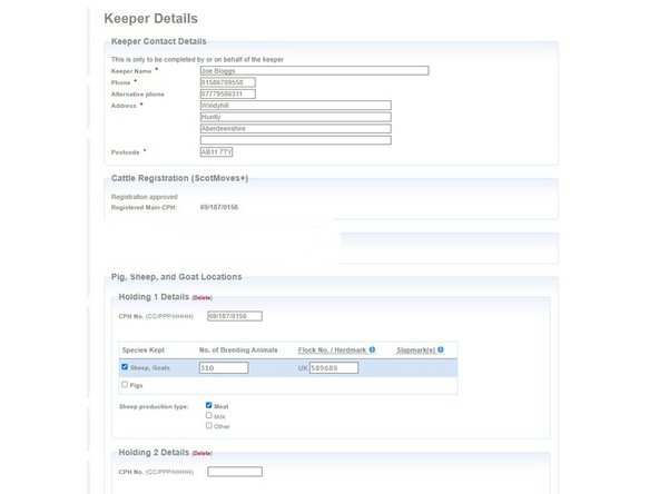 You can then amend the details required and then click save details which is located at the bottom of the page.
