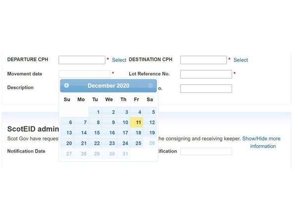 Add a Lot Reference No.