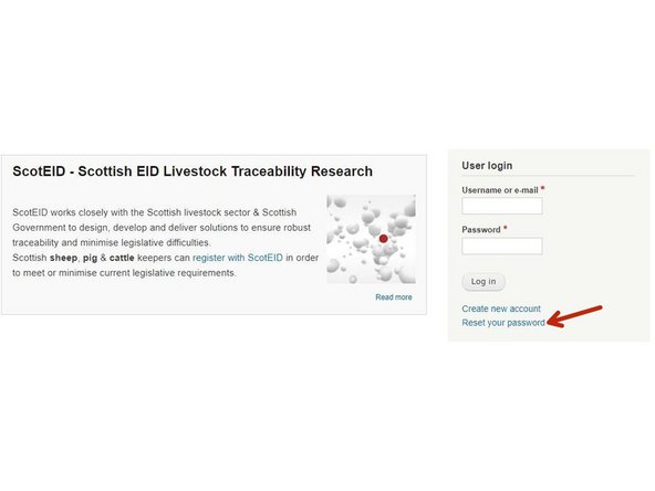 If you have forgotten your password, click the option 'Reset your password'.