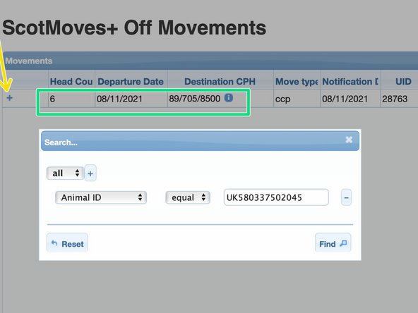 Scan, cut and paste or key in the animal you wish to search for.