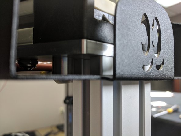 Also check the edge of the T-Slot to ensure that it is sitting flush on the aluminum plate.