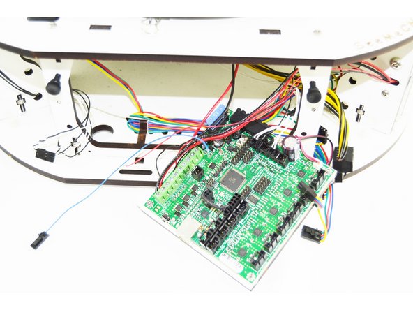 Locate the BLUE 26awg wire that you cut from the Hotend Whip. This wire is already inserted into a 2 pin latching housing.