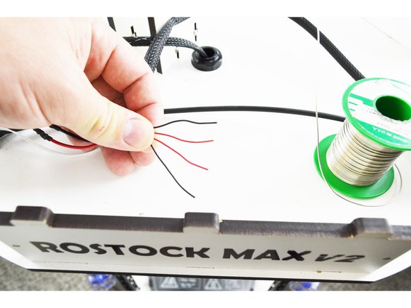 We now need to determine the final four existing hotend wires, and which is which in the bottom and top of the printer.