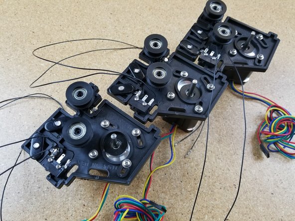 One end of each wire is terminated with a KK style terminal. You will solder the other end to the end-stop.