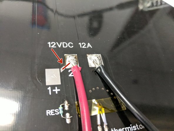 NOTE: You may need to increase the temperature of your iron.  These are large wires and pads.  The large pads will pull heat away from the iron very quickly.  Ensure that the pads and wire strands get hot enough to wick the solder throughout resulting a good solder joint. Apply additional solder as needed.