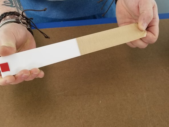 Remove the protective paper from the acrylic and remove the red protective film from the double sided tape as shown in Pic 2 and 3.