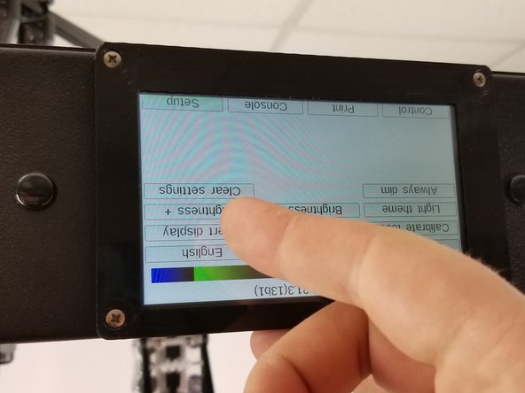 Re-poke the dots to calibrate the touch screen again