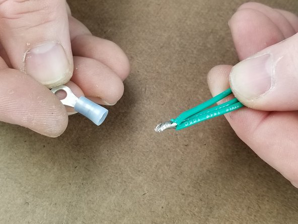 Combine the ends of all 3 wires.