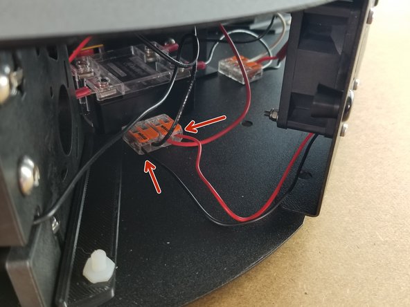 Match the black wire to the wago with the black wire already installed and the red wire with the wago that contains the red wire already installed.  See Pic 3.