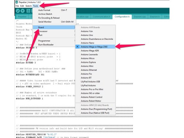 Start the Arduino IDE