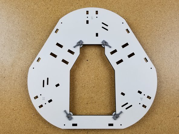 Install the hatch clips as shown using  the6/32  1&quot; bolts and nylon lock nuts.