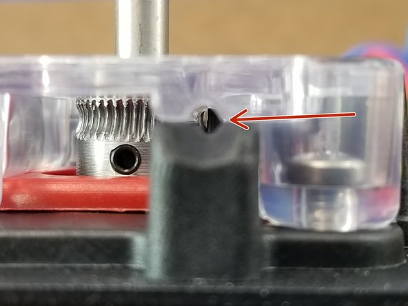 Here you will install the hobbed drive gear onto the motor.