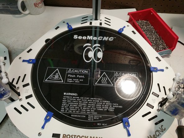 Install the glass plate on top of the heated bed.