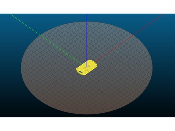 The STL is imported and centered in virtual build area.