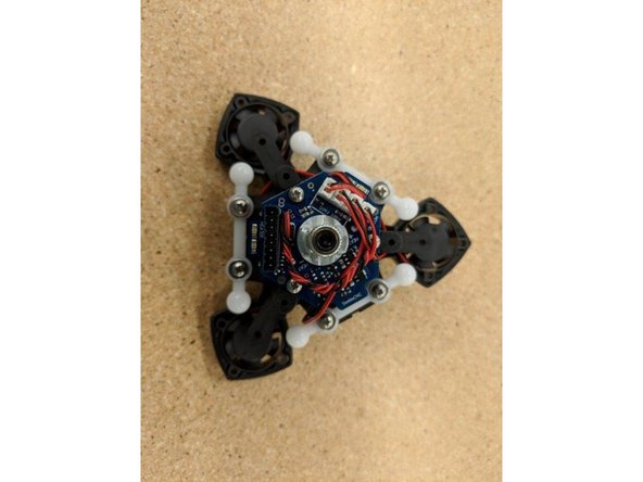 Wrap this spindled fan wire around the PTC Locking Adapter as shown.