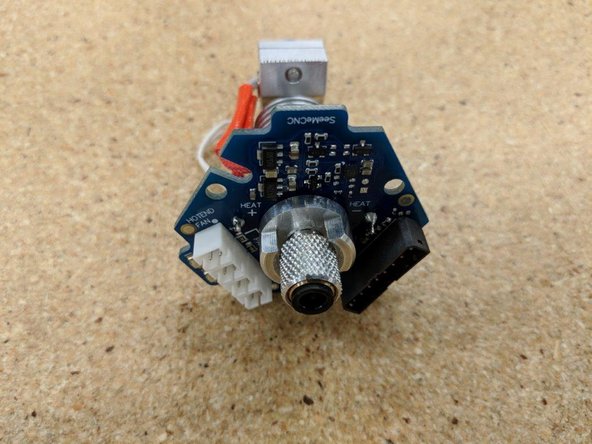 Finally, solder the heater cartridge leads to the Probe PCB.