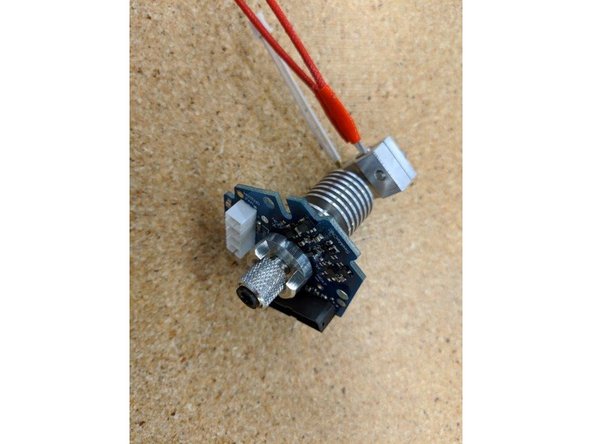 Insert the Thermistor connector into the JST connector on the bottom of the Probe PCB.