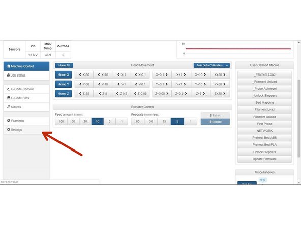 Go to the &quot;Settings&quot; menu