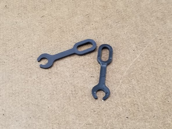 Prepping the PTC lanyards.  This will use 2 of the PTC lanyards from the hotend kit.