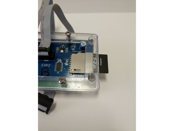 The connectors on the back of the LCD Controller are labeled EXP 1 &amp; EXP 2. Label EXP 1  with an A and label EXP 2 with a B.  Then label both the ends of the Ribbon Cables with A &amp; B.