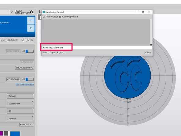 Next you need to PID Tune your hot end. This will ensure that the algorithm that controls the power to the heating element is working at optimal performance.