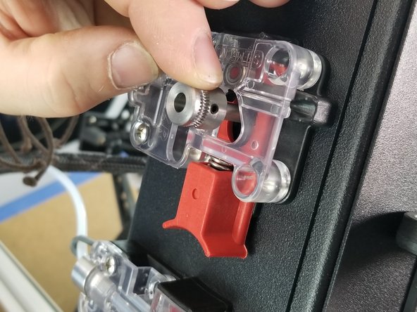 Grab your 70782 Direct Drive Roller (Hobbed Gear) and slide it on to the motor shaft.