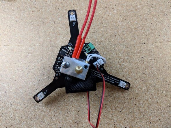Plug the thermistor into the  other white connector labled on the board as P6