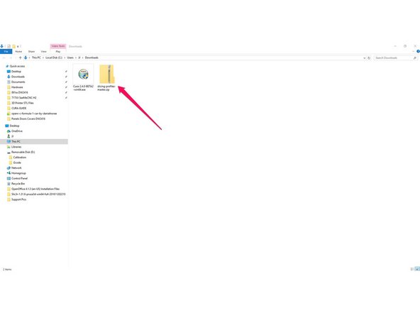 Download and extract the SeeMeCNC Slicing Profiles