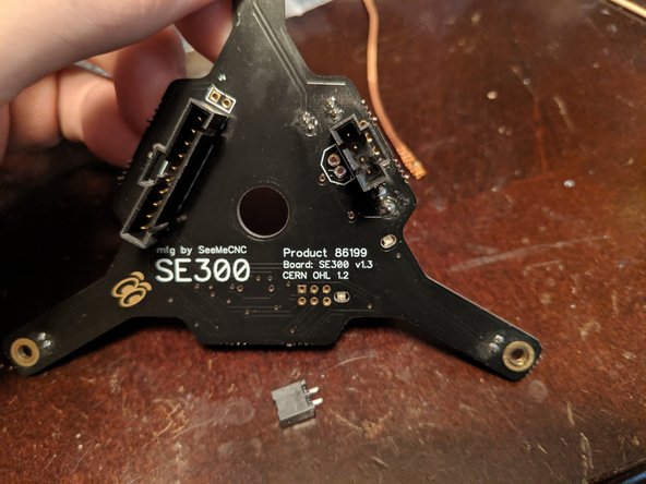 Pic 2 shows the top of the SE300 board with the plug removed and the cleaned solder points.