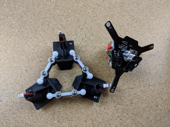 Locate the hotend and PCB, and the platform you just assembled.