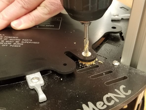 Note: counter sinking the mounting and thermistor holes is not necessary (as pictured).