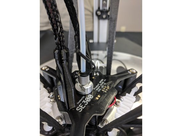 Insert the Bowden Tube into the top of the hot end.