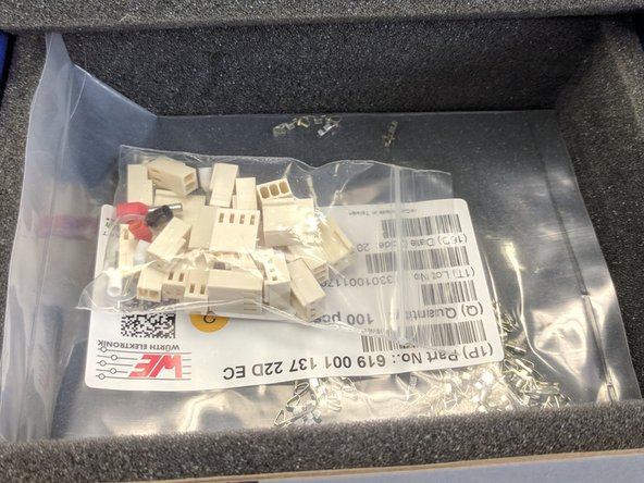 There are two different connectors. The off-white connectors in the DUET controller box are slightly different than the KK Molex (bright white) connectors SeeMeCNC installs on the wires. If you need to replace any terminals using the DUET supplied connectors, replace the enter end of the motor or switch. The crimp terminals are NOT interchangeable.