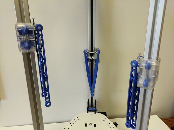 Begin by inserting 1 tension spring between 2 arms. Install those two arms onto the ball joints.  You should feel a gentle snap, that is the indication that the arms are fully seated. Repeat for the other 2 sets of arms.