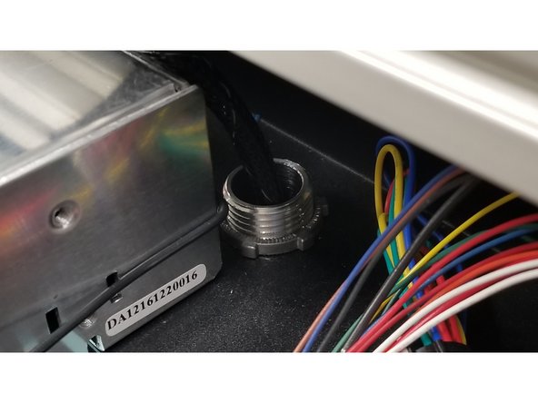 Install the mounting post locking nut and tighten to your heart's content.