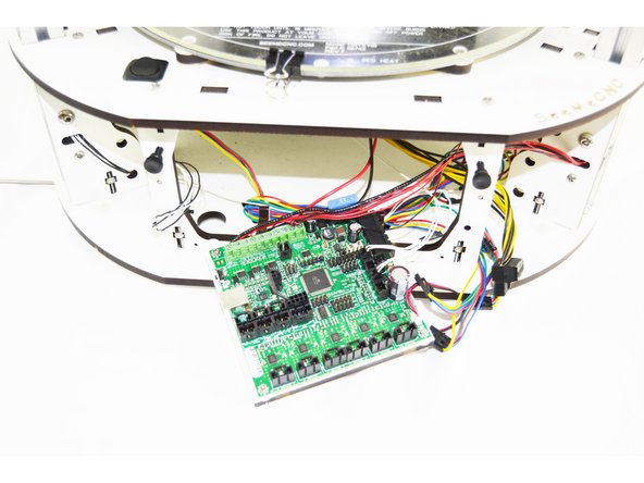 Remove the 6 pin pluggable terminal block from the RAMBo board. (This terminal block has the wires that come from the power supply)