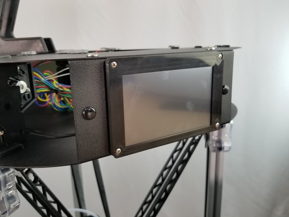 With the touchscreen fully tightened on, grab your 26688 Ribbon Cable and 26776 Control Board