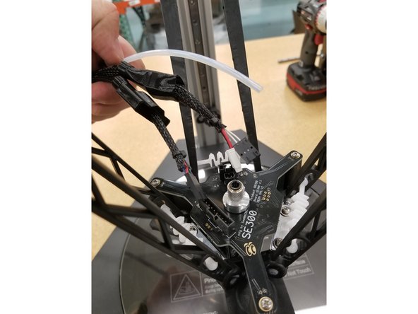 Unplug the connectors from the hotend board.